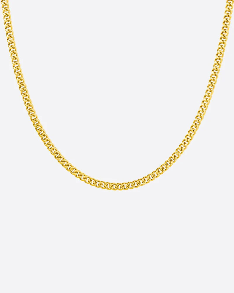 CLEAN CUBANA CHAIN. - 4MM 18K GOLD