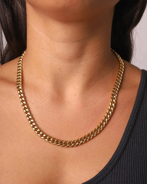 CLEAN CUBANA CHAIN. - 6MM 18K GOLD