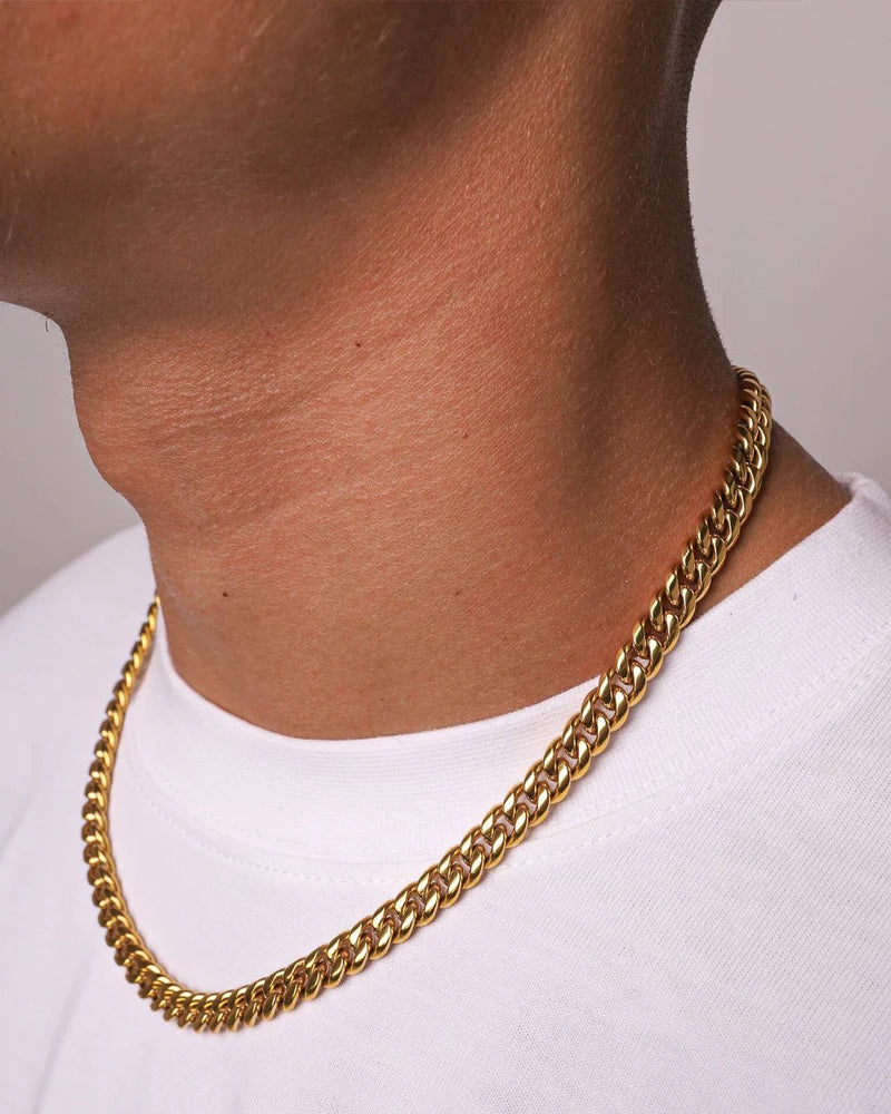 CLEAN CUBANA CHAIN. - 6MM 18K GOLD