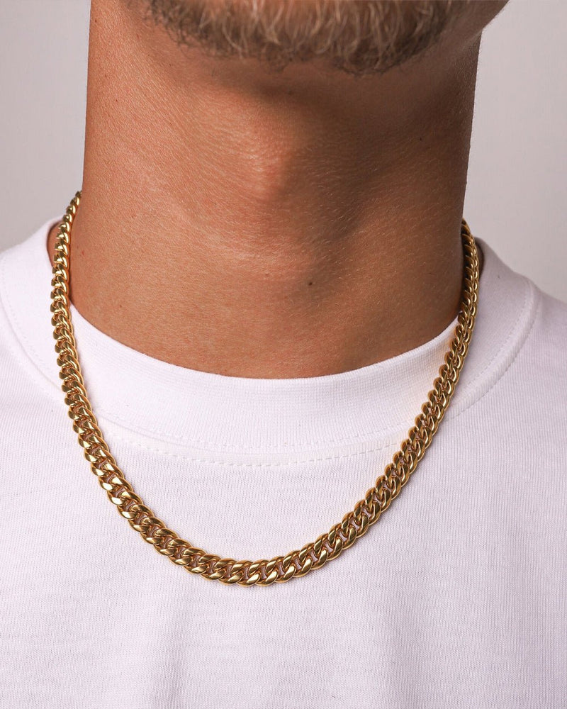 CLEAN CUBANA CHAIN. - 6MM 18K GOLD