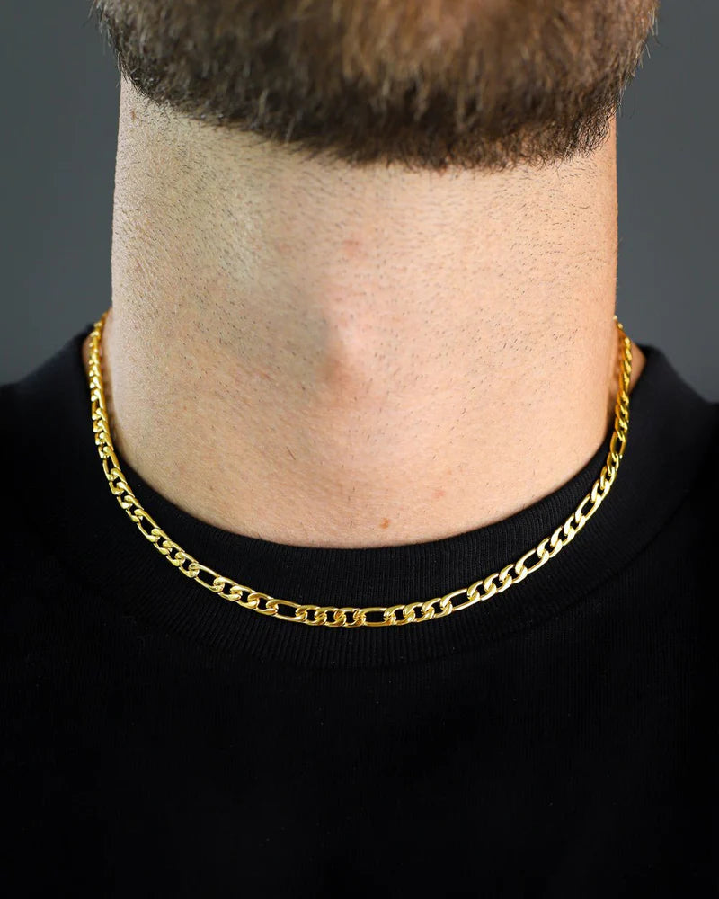 CLEAN FIGARO CHAIN. - 5MM 18K GOLD