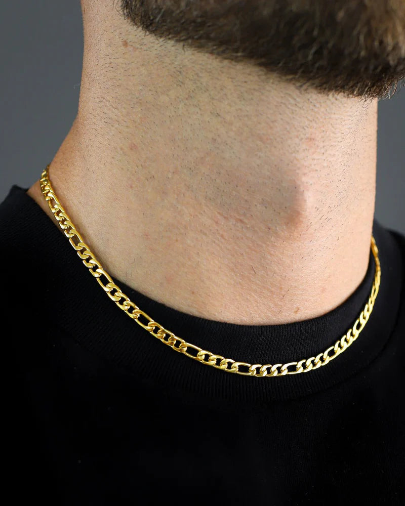 CLEAN FIGARO CHAIN. - 5MM 18K GOLD