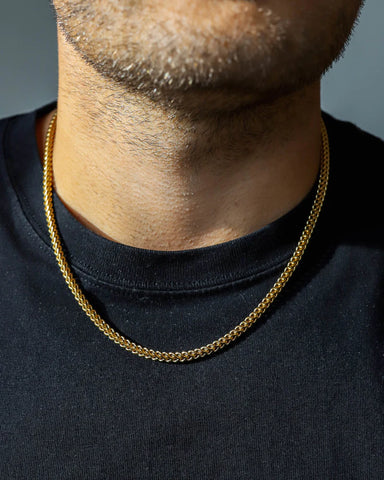 CLEAN FRANCO CHAIN. - 3MM 18K GOLD