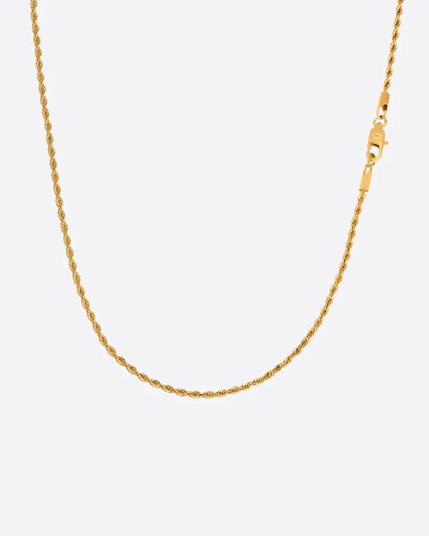 CLEAN ROPE CHAIN. - 2MM 18K GOLD