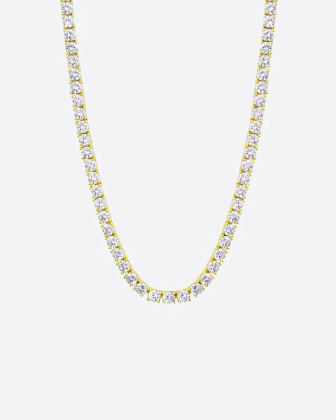 ICE BREAKER CHAIN. - 3MM 18K GOLD