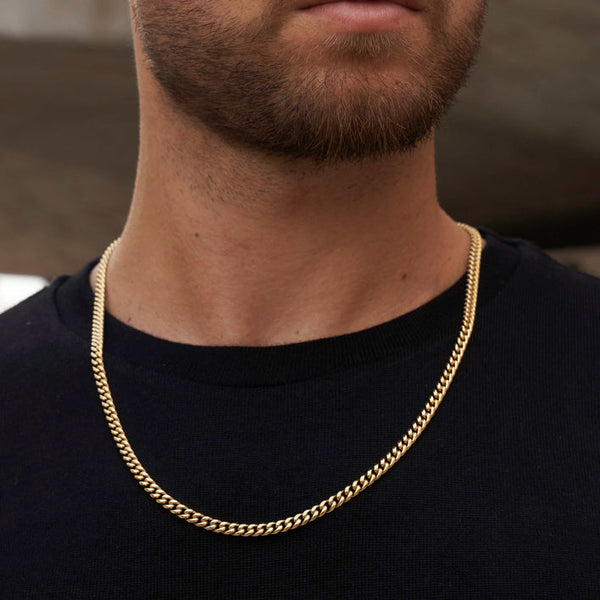 CUBAN LINK CHAIN + BRACELET SET YELLOW GOLD | 5MM