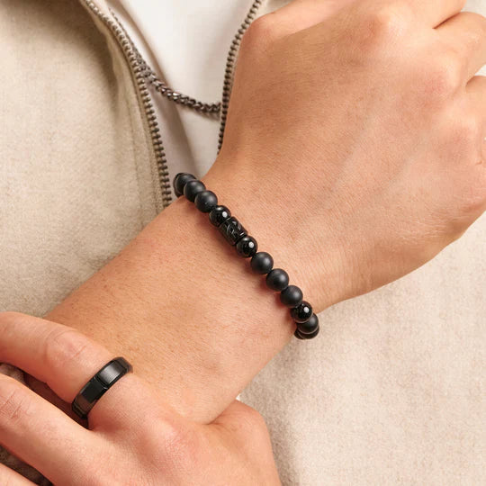 Hidden Hills Beaded Bracelet - Black