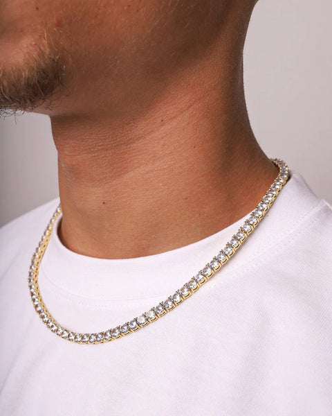 ICE BREAKER CHAIN. - 5MM 18K GOLD