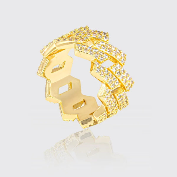 ICED MONACO RING - GOLD