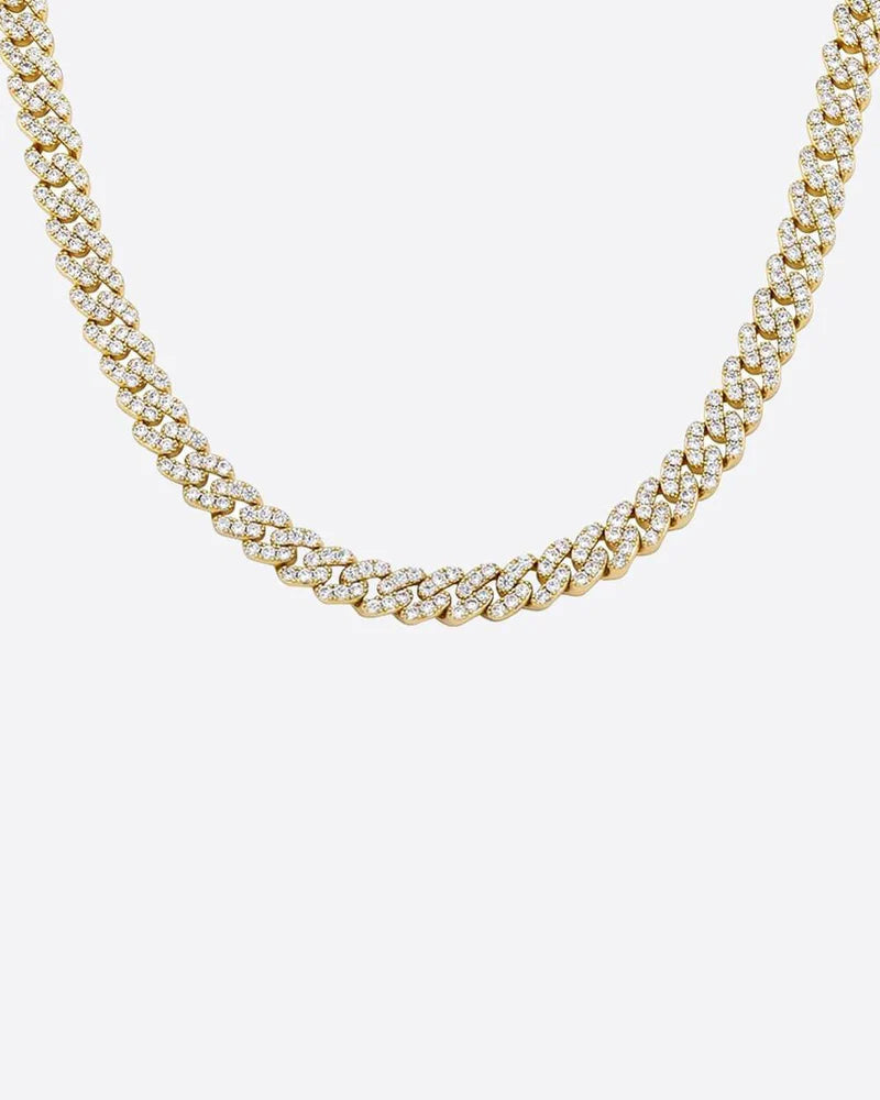 ICY CUBANA CHAIN. - 8MM 18K GOLD