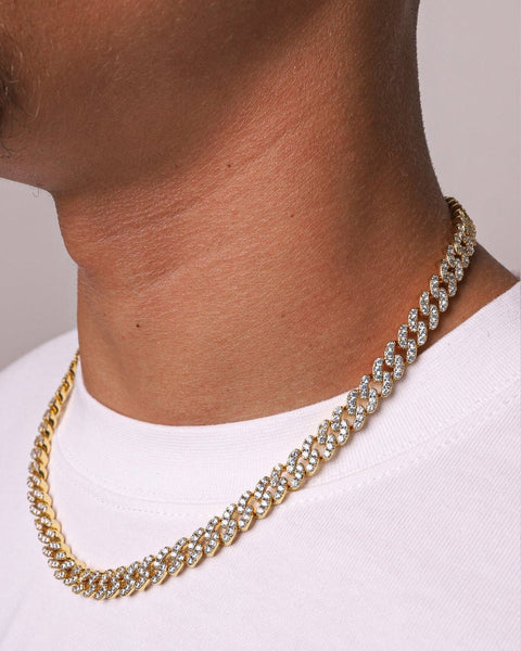 ICY CUBANA CHAIN. - 8MM 18K GOLD