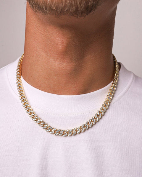 ICY CUBANA CHAIN. - 8MM 18K GOLD