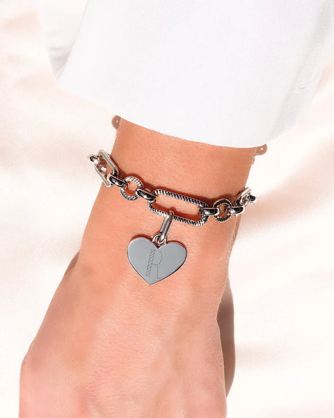 Figaro Chain Bracelet (Silver)