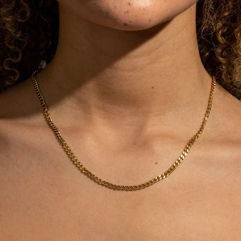 MICRO CUBAN CHAIN - GOLD