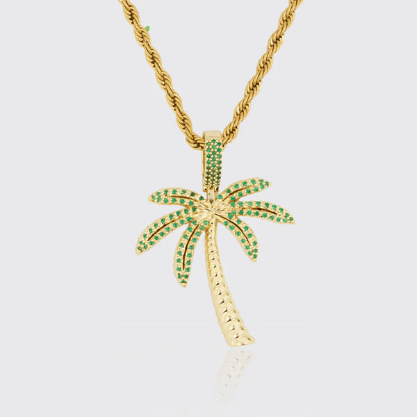 PALM TREE PENDANT - GOLD