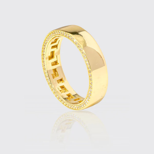 SINGLE ROW BAND RING - VERMEIL