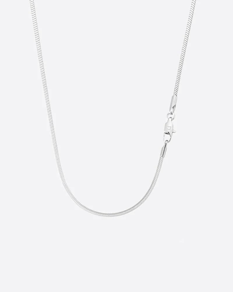 CLEAN SNAKE CHAIN. - 2MM WHITE GOLD