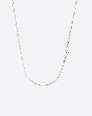 CLEAN SNAKE CHAIN. - 2MM WHITE GOLD