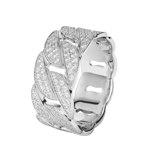 DIAMOND CUBAN LINK RING