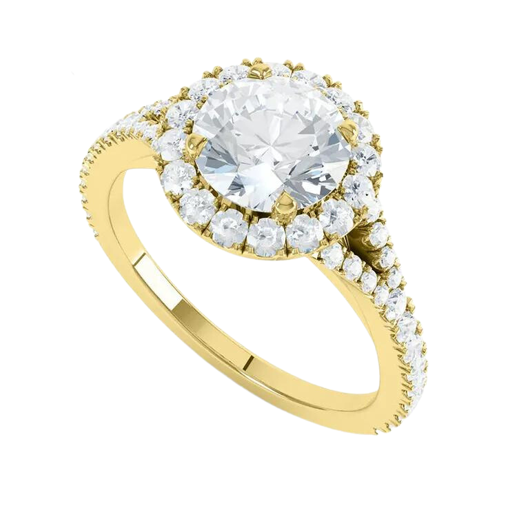 Luxury Round Brilliant Cut Lab grown diamond Ring