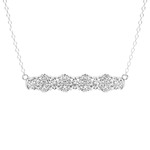 Round Brilliant Cut Diamond Necklace