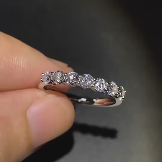 18k White Gold Lab Grown Diamond Wedding Ring