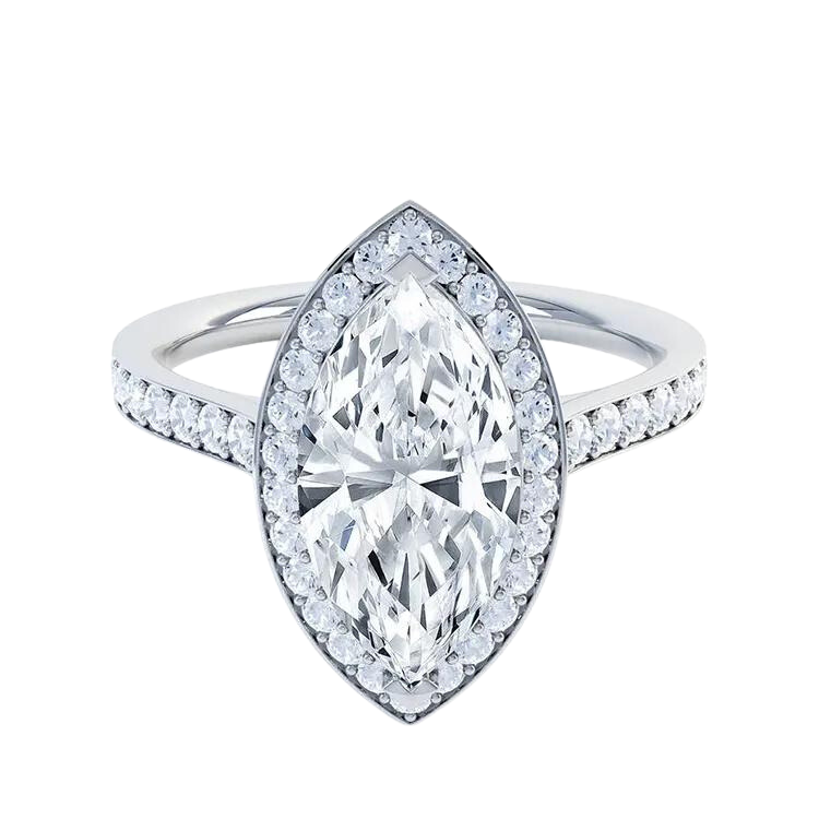 Marquise Cut Lab Grown Diamond Ring