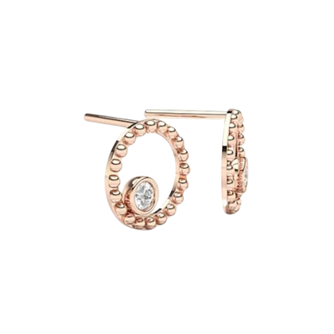 Classic Diamond Hoop Earrings