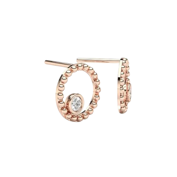 Classic Diamond Hoop Earrings