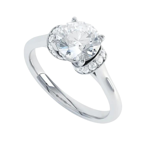 White Gold Engagement Lab Grown Diamond Ring