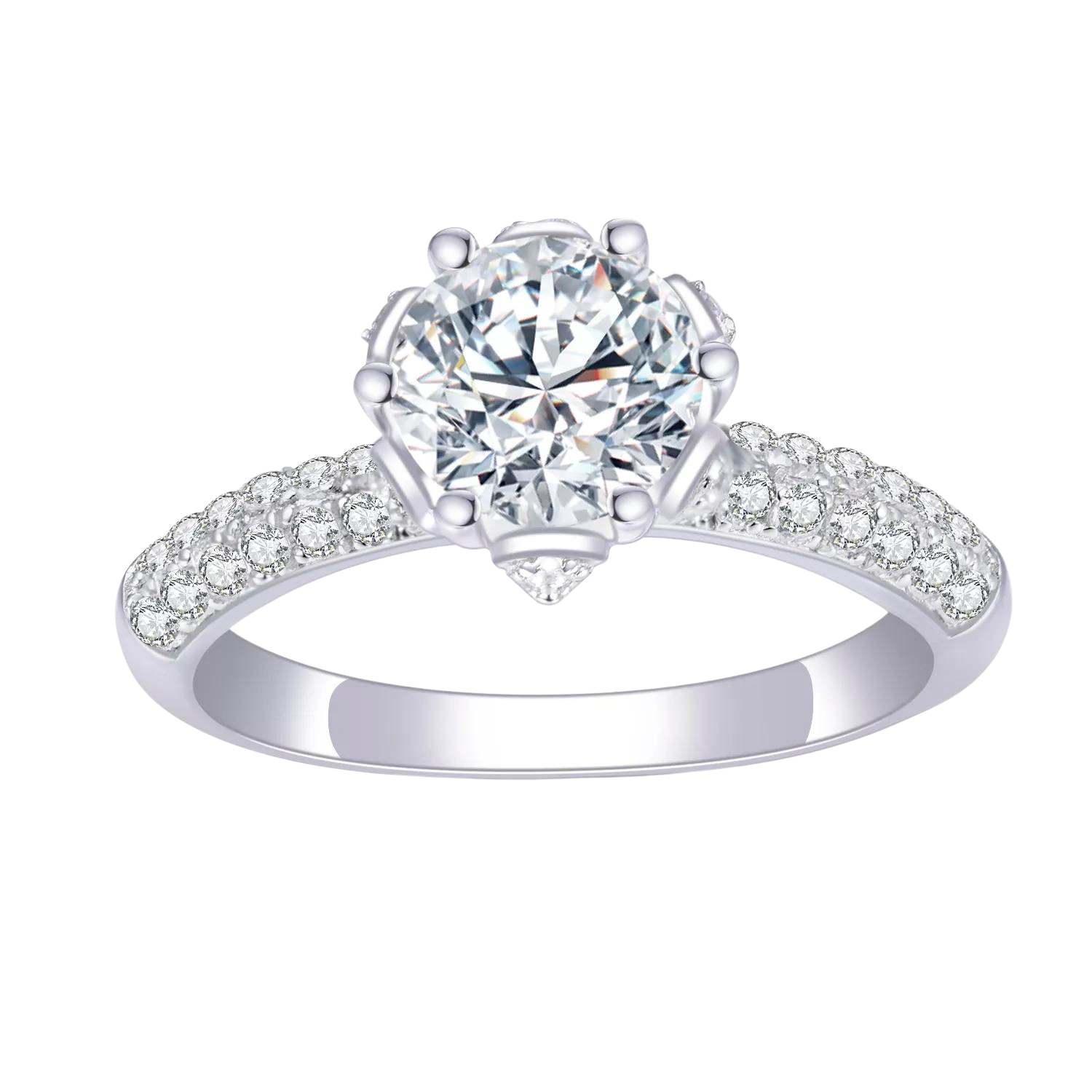 18k Gold 1Ct Lab Diamond Engagement Ring