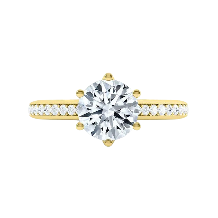 Fine 14k Gold Lab Grown Diamond Ring