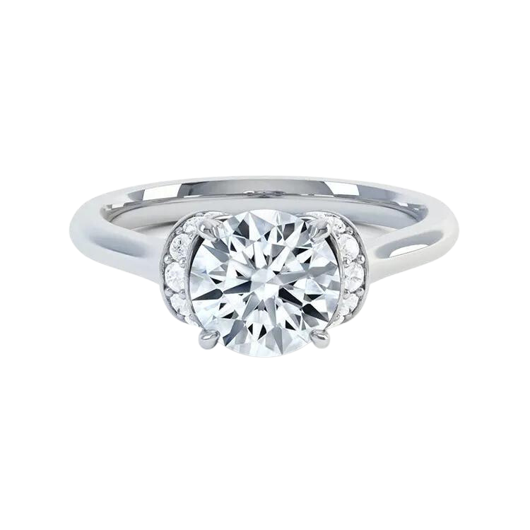 White Gold Engagement Lab Grown Diamond Ring