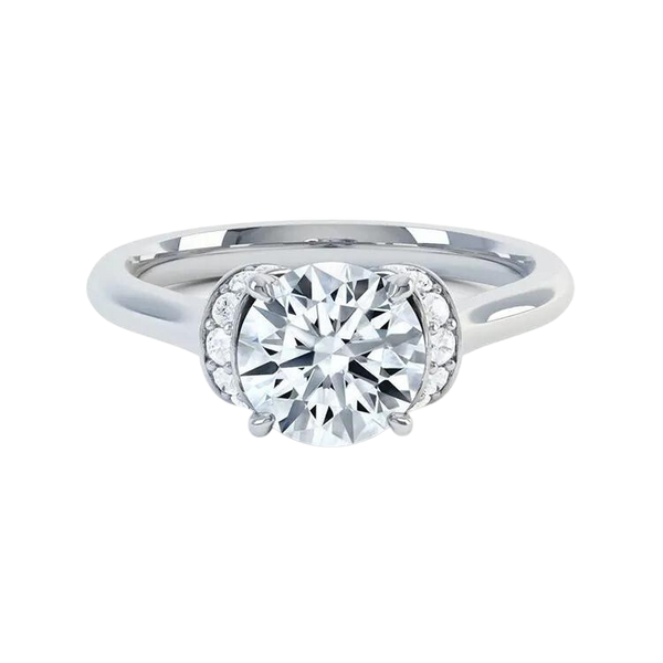 White Gold Engagement Lab Grown Diamond Ring