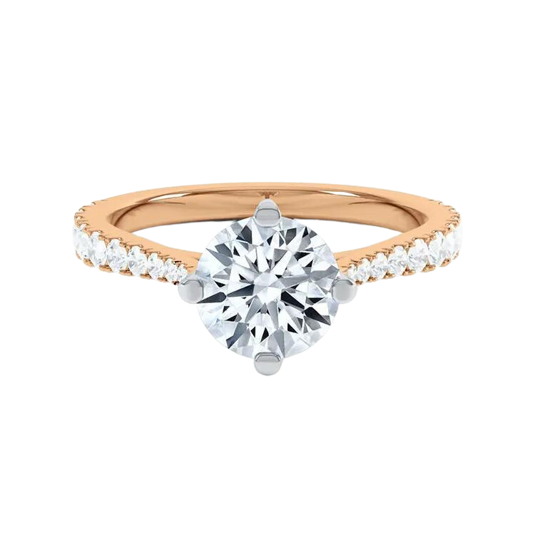 Classic Six Claw Round Brilliant Cut Diamond Engagement Ring