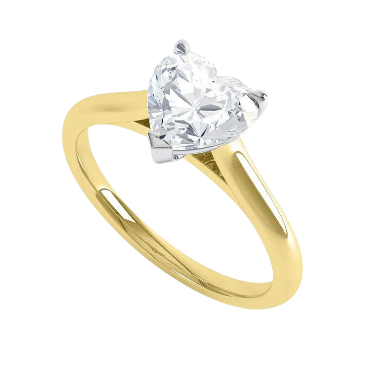 Heart Cut Lab Grown Diamond Ring