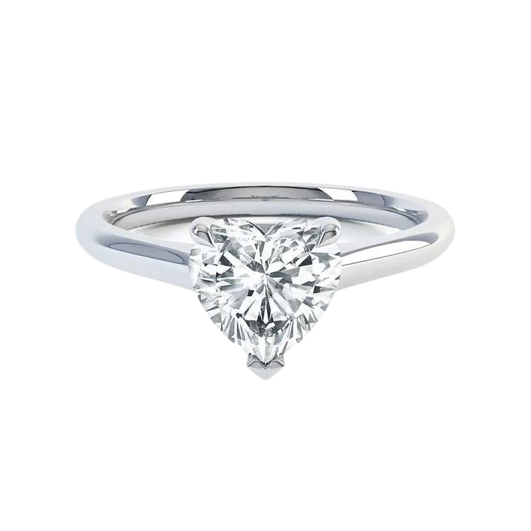 Heart Cut Lab Grown Diamond Ring