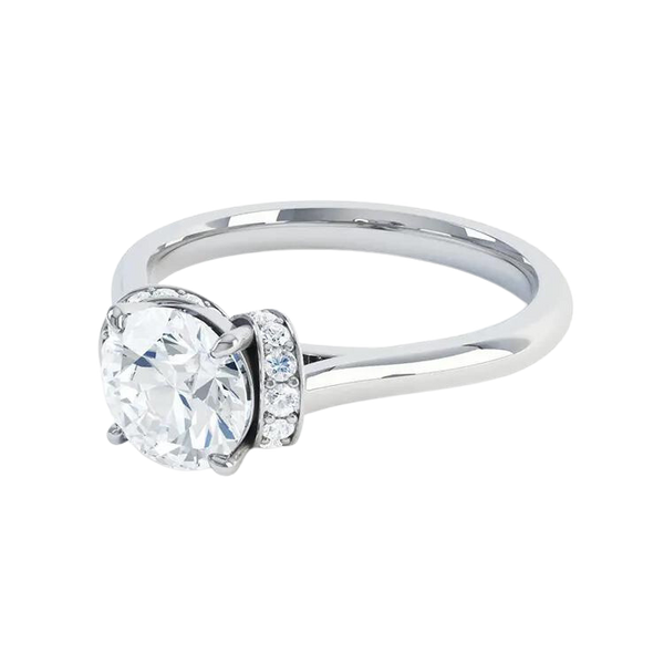 White Gold Engagement Lab Grown Diamond Ring