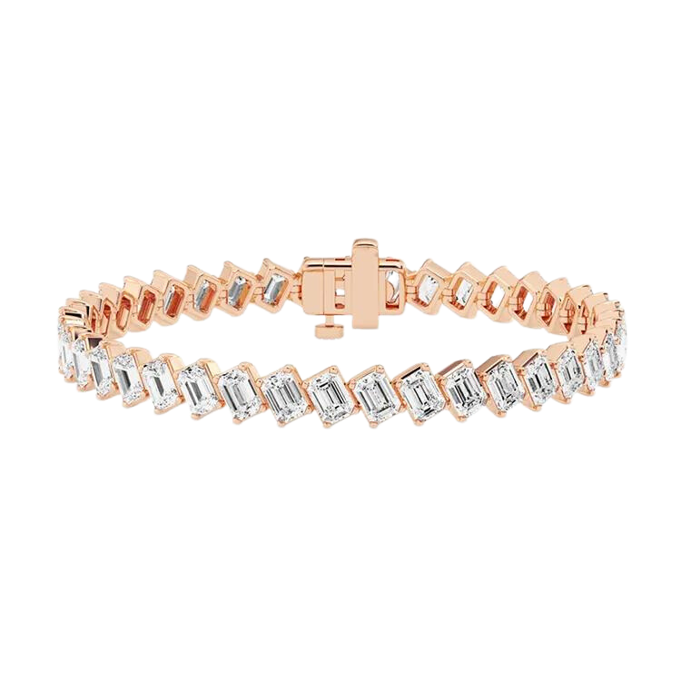 Luxury 18k Gold Lab Grown Diamond Bracelet