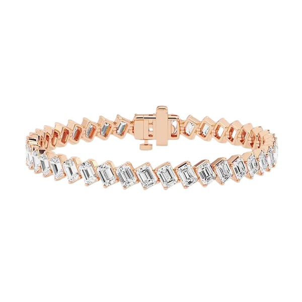 Luxury 18k Gold Lab Grown Diamond Bracelet