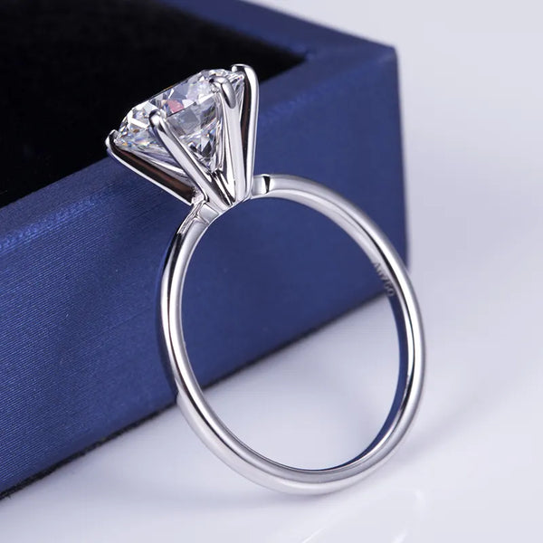 18k Gold Solitaire Diamond Ring