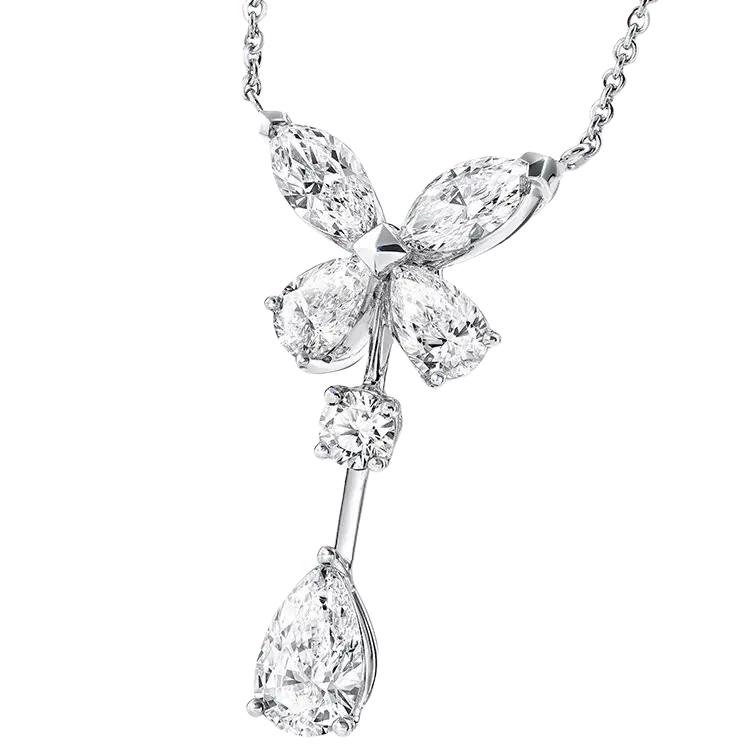 18k White Gold Luxury Diamond Necklace