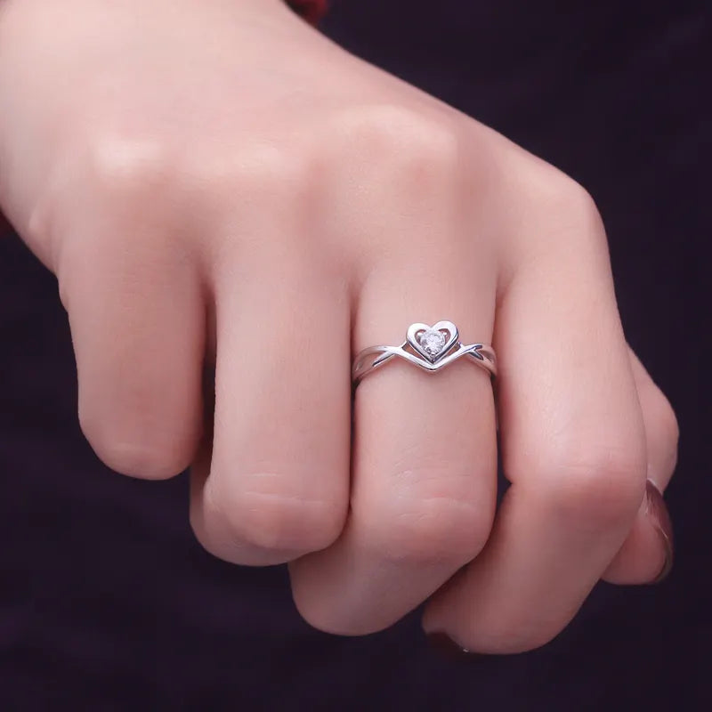 S925 Sterling Silver Character Ring