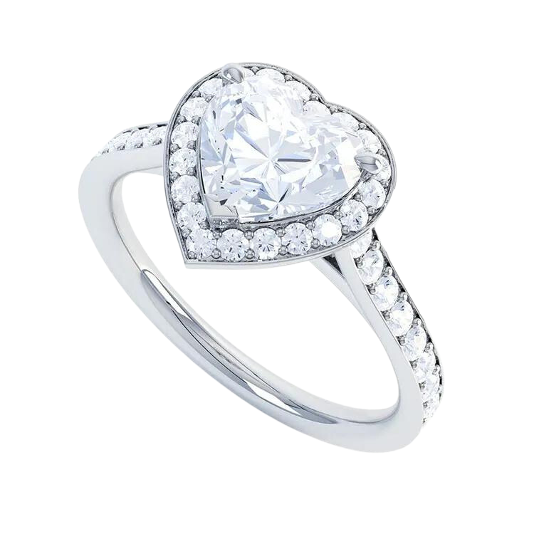 Heart Cut Diamond Engagement Ring