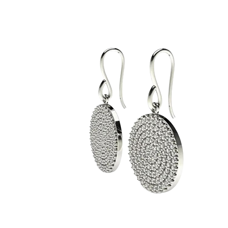 Unique Diamond Drop Earrings