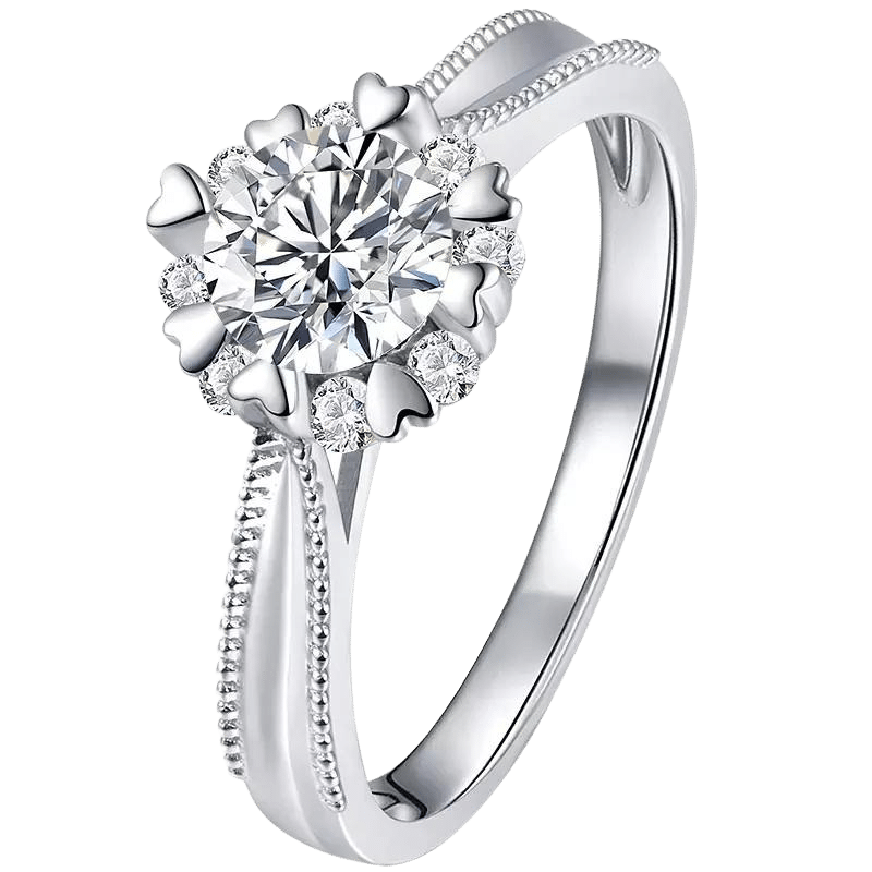 18k White Gold Engagement Diamond Ring