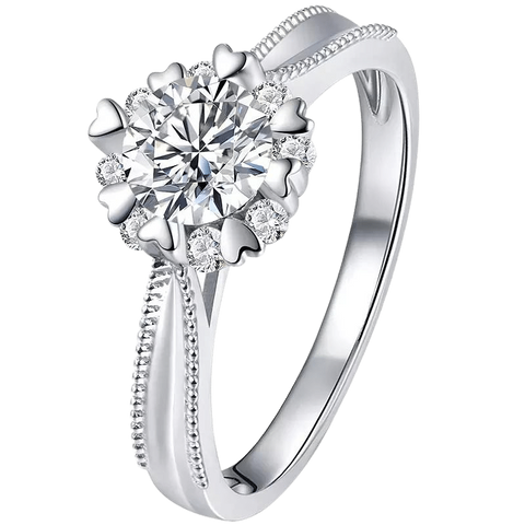 18k White Gold Engagement Diamond Ring