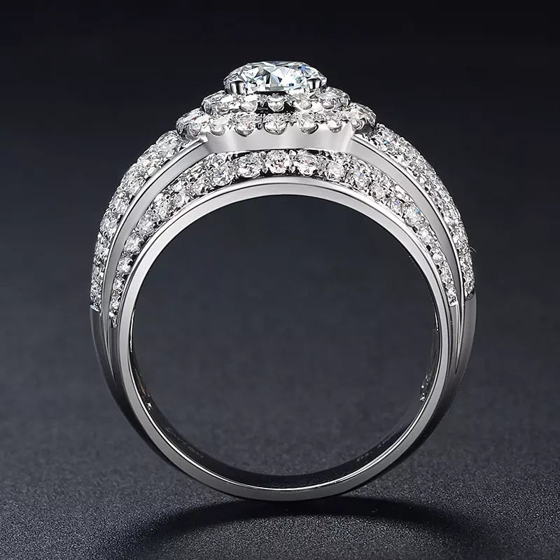 18k White Gold Lab Grown Diamond Ring