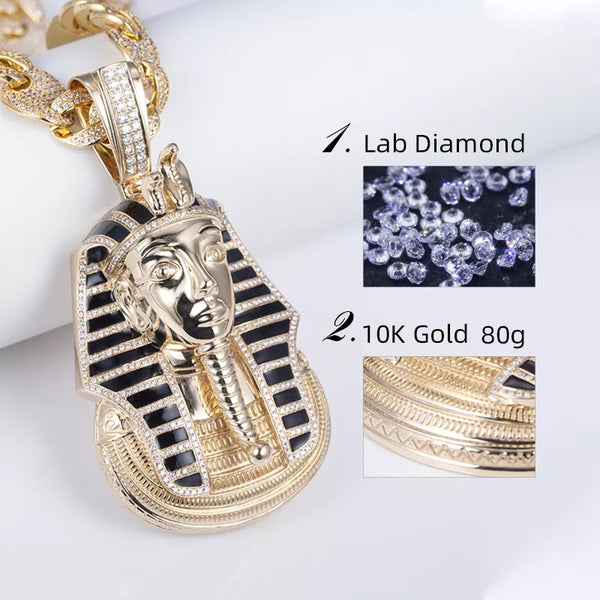 10k Yellow Gold With Round Brilliant Cut Lab Grown Diamond Pendant