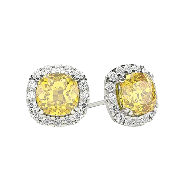 Luxury Elegant Diamond Stud Earrings